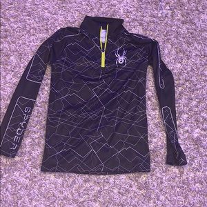 Yellow and black Spyder Zip up